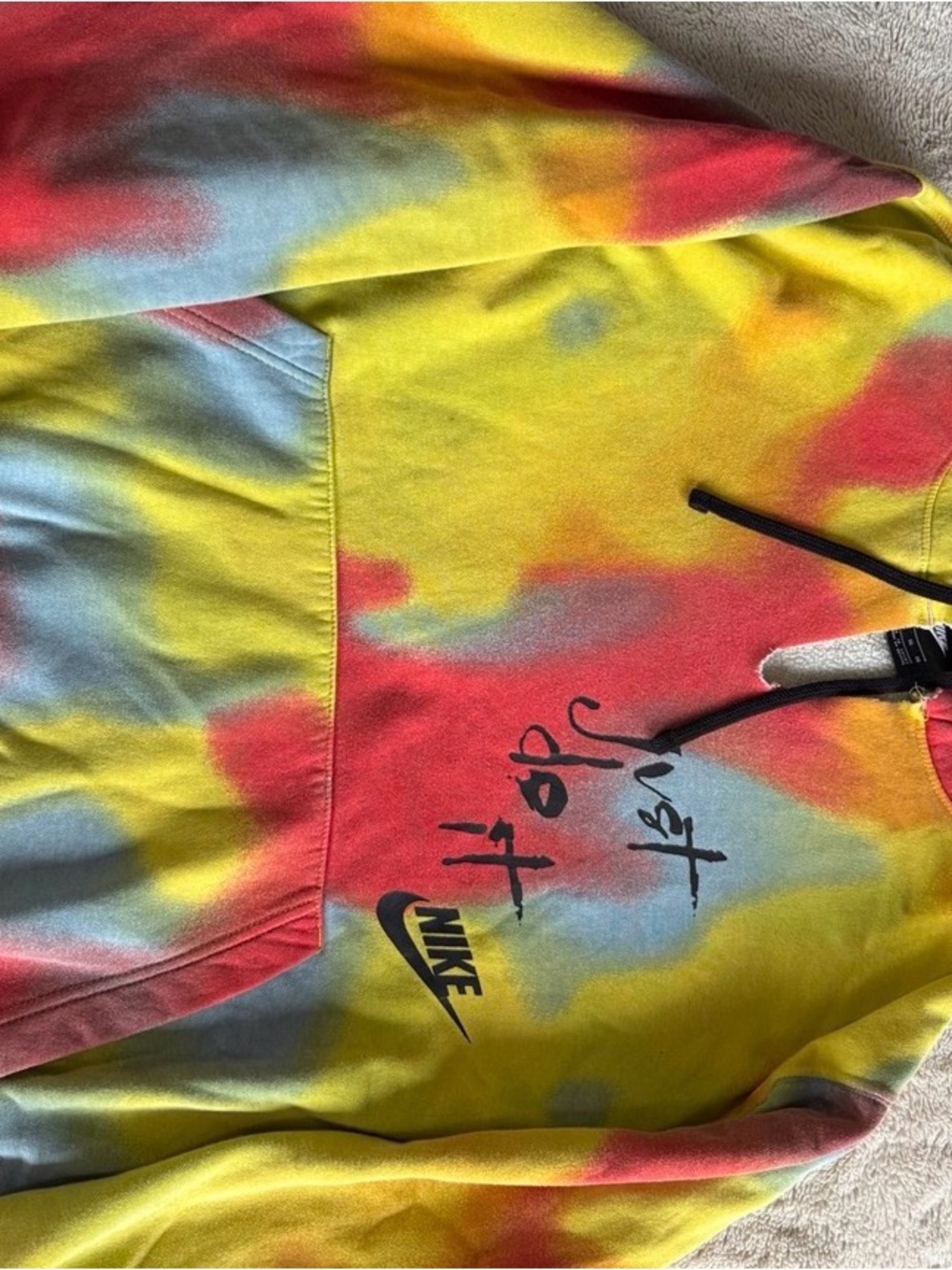 Nike “Actions Speak Louder Than Words” Tie-Dye Hoodie